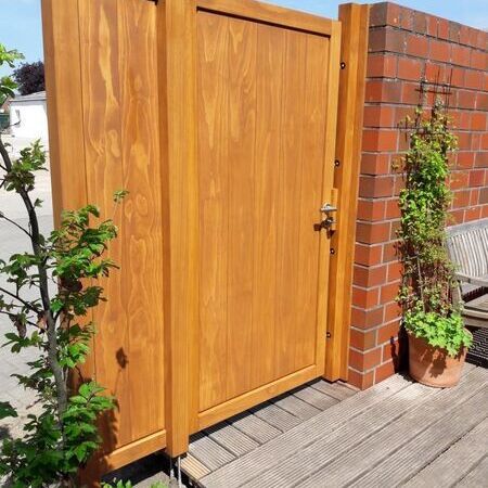 Gartentür aus Birkenholz