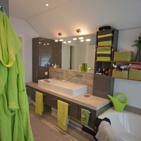 Badezimmer-Waschbecken mit Akzenten